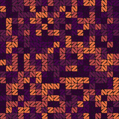 Soyut Geometrik Desen üretken hesaplama sanatı çizimi