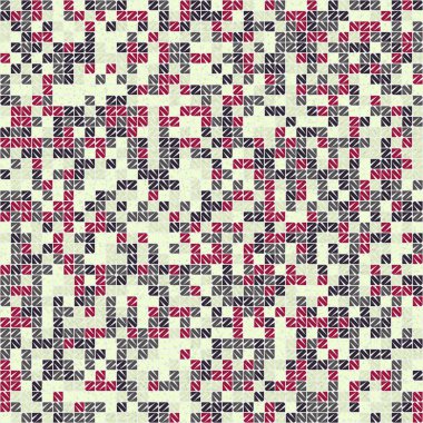 Soyut Geometrik Desen üretken hesaplama sanatı çizimi