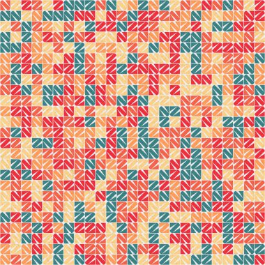 Soyut Geometrik Desen üretken hesaplama sanatı çizimi