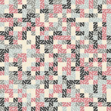 Soyut Geometrik Desen üretken hesaplama sanatı çizimi