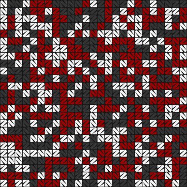 Soyut Geometrik Desen üretken hesaplama sanatı çizimi