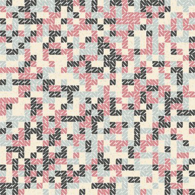 Soyut Geometrik Desen üretken hesaplama sanatı çizimi