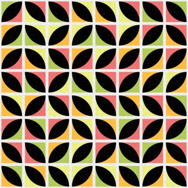 Soyut Geometrik Desen üretken hesaplama sanatı çizimi