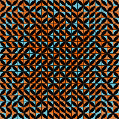 Soyut Geometrik Desen üretken hesaplama sanatı çizimi