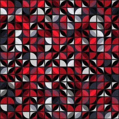 Soyut Geometrik Desen üretken hesaplama sanatı çizimi