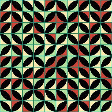 Soyut Geometrik Desen üretken hesaplama sanatı çizimi