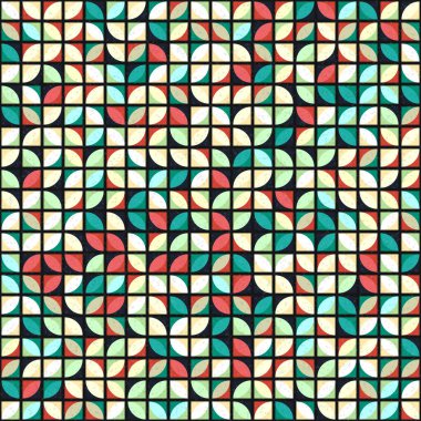 Soyut Geometrik Desen üretken hesaplama sanatı çizimi