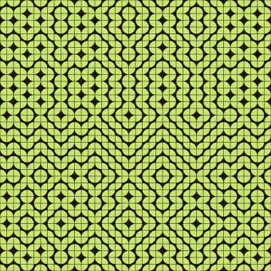 Soyut Geometrik Desen üretken hesaplama sanatı çizimi