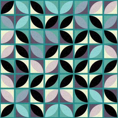 Soyut Geometrik Desen üretken hesaplama sanatı çizimi