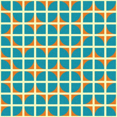 Soyut Geometrik Desen üretken hesaplama sanatı çizimi