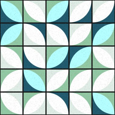 Soyut Geometrik Desen üretken hesaplama sanatı çizimi