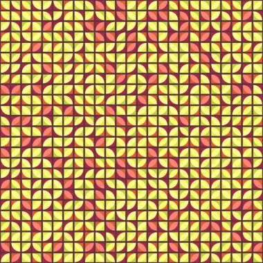 Soyut Geometrik Desen üretken hesaplama sanatı çizimi