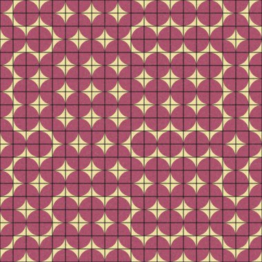 Soyut Geometrik Desen üretken hesaplama sanatı çizimi