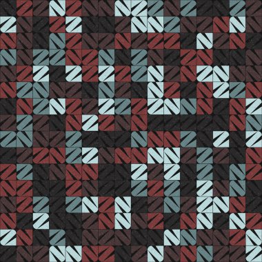 Soyut Geometrik Desen üretken hesaplama sanatı çizimi