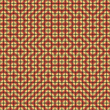 Soyut Geometrik Desen üretken hesaplama sanatı çizimi