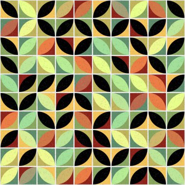 Soyut Geometrik Desen üretken hesaplama sanatı çizimi