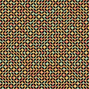 Soyut Geometrik Desen üretken hesaplama sanatı çizimi