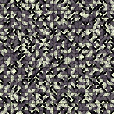 Soyut Geometrik Desen üretken hesaplama sanatı çizimi