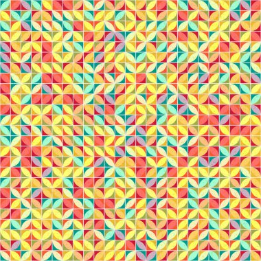 Soyut Geometrik Desen üretken hesaplama sanatı çizimi