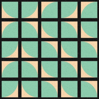 Soyut Geometrik Desen üretken hesaplama sanatı çizimi