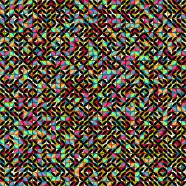 Soyut Geometrik Desen üretken hesaplama sanatı çizimi