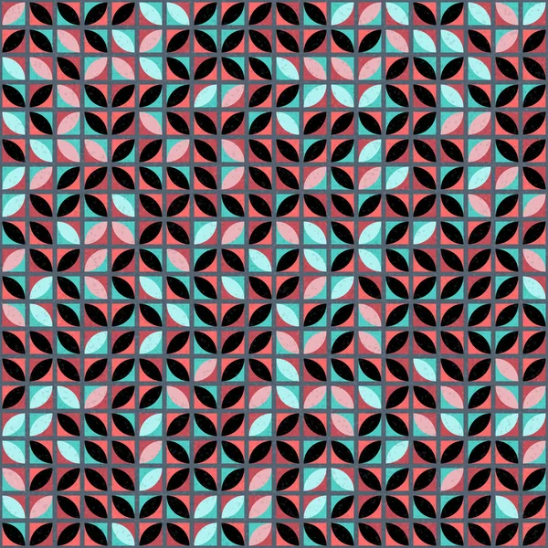 Abstrakt Geometriskt Mönster Generativ Beräkningskonst Illustration — Stock vektor