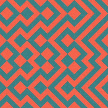 Soyut Geometrik Desen üretken hesaplama sanatı çizimi