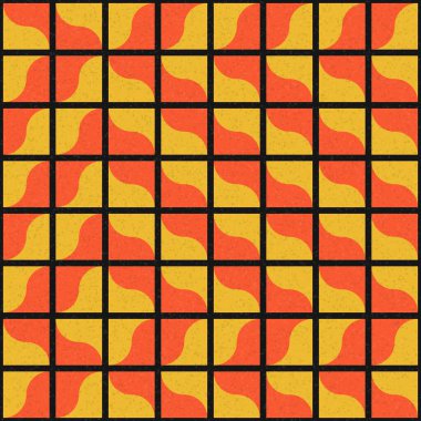 Soyut Geometrik Desen üretken hesaplama sanatı çizimi