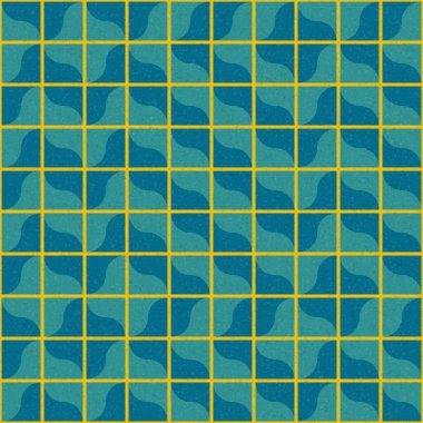 Soyut Geometrik Desen üretken hesaplama sanatı çizimi