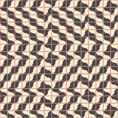 Soyut Geometrik Desen üretken hesaplama sanatı çizimi