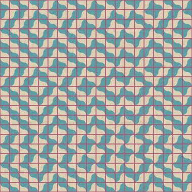 Soyut Geometrik Desen üretken hesaplama sanatı çizimi