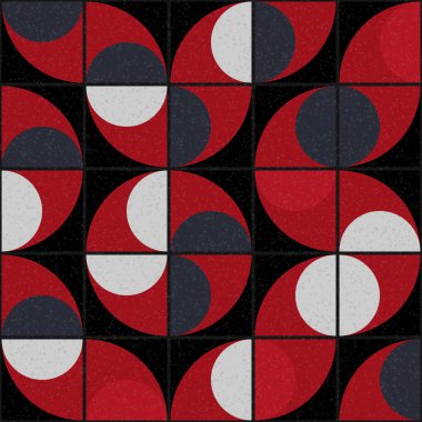 Soyut Geometrik Desen, üretken hesaplama sanatı çizimi 