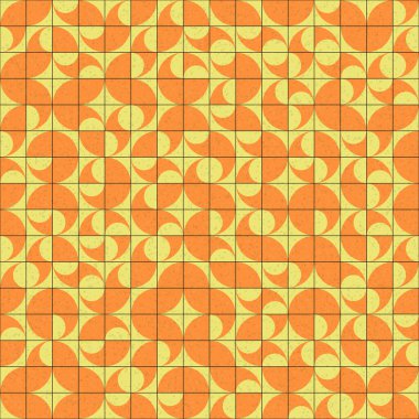 Soyut Geometrik Desen, üretken hesaplama sanatı çizimi 