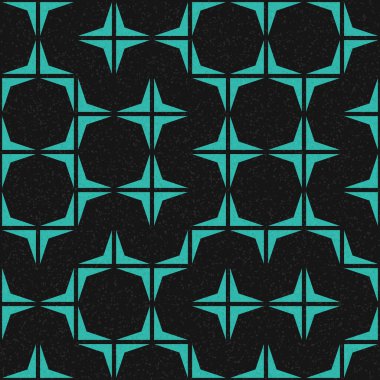 Soyut renk geometrik mozaik desen üretici hesaplama sanatı illüstrasyonu, fayans renk parçalarının taklit edilmesi