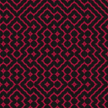 Soyut renk geometrik mozaik desen üretici hesaplama sanatı illüstrasyonu, fayans renk parçalarının taklit edilmesi