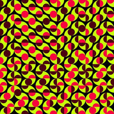 Soyut Geometrik Desen üretken hesaplama sanatı çizimi