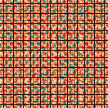 Soyut Geometrik Desen üretken hesaplama sanatı çizimi