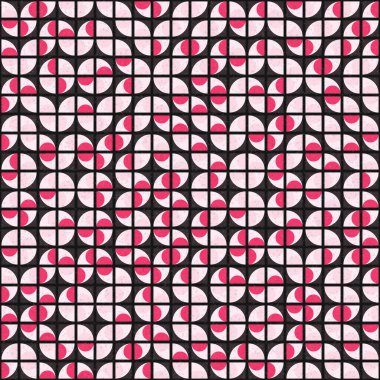 Soyut Geometrik Desen üretken hesaplama sanatı çizimi