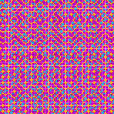 Soyut Geometrik Desen üretken hesaplama sanatı çizimi