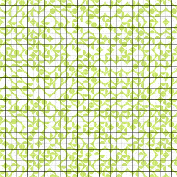 Abstrakte Farbe Geometrische Mosaik Muster Generative Computergestützte Kunst Illustration Nachahmung — Stockvektor