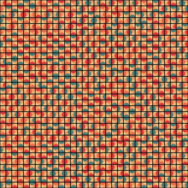 Abstrakte Geometrische Muster Generative Computergestützte Kunstillustration — Stockvektor