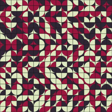 Soyut Geometrik Desen üretken hesaplama sanatı çizimi