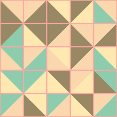 Soyut Geometrik Desen üretken hesaplama sanatı çizimi