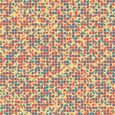 Soyut Geometrik Desen üretken hesaplama sanatı çizimi