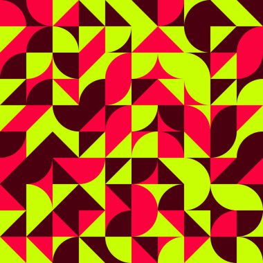 Soyut Geometrik Desen üretken hesaplama sanatı çizimi