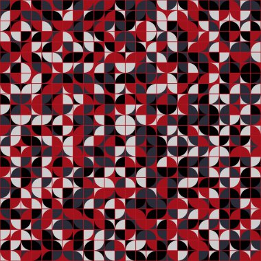 Soyut Geometrik Desen üretken hesaplama sanatı çizimi