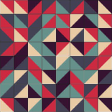 Soyut Geometrik Desen üretken hesaplama sanatı çizimi