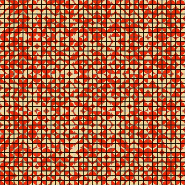 Soyut Geometrik Desen üretken hesaplama sanatı çizimi