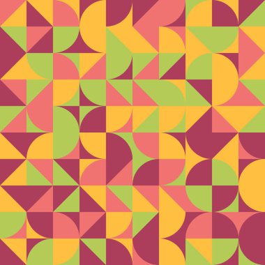 Soyut Geometrik Desen üretken hesaplama sanatı çizimi