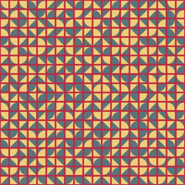 Soyut Geometrik Desen üretken hesaplama sanatı çizimi